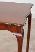 Load image into Gallery viewer, Square Mahogany Scallop Side Table with Padded Feet