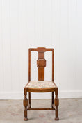 Load image into Gallery viewer, Antique English Oak Carved Back Chair
