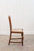 Load image into Gallery viewer, Antique English Oak Carved Back Chair