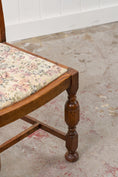 Load image into Gallery viewer, Antique English Oak Carved Back Chair