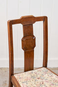 Load image into Gallery viewer, Antique English Oak Carved Back Chair