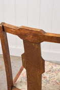 Load image into Gallery viewer, Antique English Oak Carved Back Chair