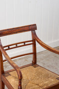 Load image into Gallery viewer, SINGLE 19th Century Ash and Elm Rush Armchair