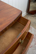 Load image into Gallery viewer, George III Period Mahogany Bowfront Chest with Brass Floral Knobs (c. 1820)