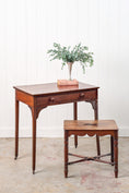 Load image into Gallery viewer, Victorian Single Drawer Side Table/Desk With Wooden Knobs