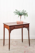 Load image into Gallery viewer, Victorian Single Drawer Side Table/Desk With Wooden Knobs