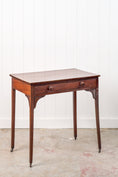 Load image into Gallery viewer, Victorian Single Drawer Side Table/Desk With Wooden Knobs