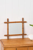 Load image into Gallery viewer, Petite Spindle Tip French Bamboo Mirror Light | No. 4