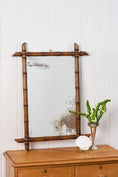 Load image into Gallery viewer, French Faux Bamboo Mirror with Heavy Foxing | No. 3