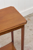 Load image into Gallery viewer, Edwardian Two-Tier Straight Bevel Side Table