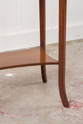 Load image into Gallery viewer, Edwardian Two-Tier Straight Bevel Side Table