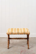 Load image into Gallery viewer, Victorian Beechwood Barley Twist X-Stool
