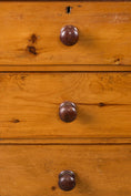 Load image into Gallery viewer, 19th Century Pine 2 Over 3 Chest with Wooden Knobs