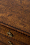 Load image into Gallery viewer, Exquisite 19th Century Burl Walnut Two Over Three Chest with Rings Pulls