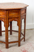 Load image into Gallery viewer, 24” Octagon Anglo-Indian Inlay Side Table (India; c. 1860)