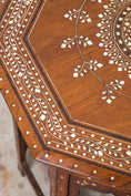 Load image into Gallery viewer, 24” Octagon Anglo-Indian Inlay Side Table (India; c. 1860)