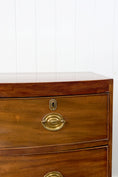 Load image into Gallery viewer, Regency Mahogany 2 Over 2 Bowfront Chest on Splay Feet (c. 1820)