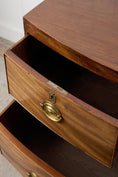 Load image into Gallery viewer, Regency Mahogany 2 Over 2 Bowfront Chest on Splay Feet (c. 1820)