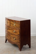 Load image into Gallery viewer, Regency Mahogany 2 Over 2 Bowfront Chest on Splay Feet (c. 1820)
