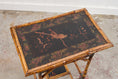Load image into Gallery viewer, 19th Century Bamboo Side Table with Lacquered Top