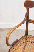 Load image into Gallery viewer, Edwardian Bentwood Occasional Chair with Hand Tied Cane Seat