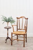 Load image into Gallery viewer, Arts & Crafts Chair with Carved Back (Elm + Rush)