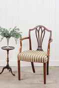 Load image into Gallery viewer, Georgian Cuban Mahogany Shield Back Accent Arm Chair (c. 1790)