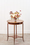 Load image into Gallery viewer, Edwardian Checkered Edge Inlay Lamp Table