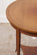 Load image into Gallery viewer, Edwardian Checkered Edge Inlay Lamp Table