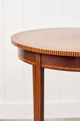 Load image into Gallery viewer, Edwardian Checkered Edge Inlay Lamp Table