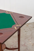 Load image into Gallery viewer, Edwardian Mahogany Envelope Card Table with Newly Replaced Felt
