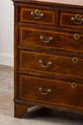 Load image into Gallery viewer, Walnut Period Chest with Contrast Satinwood Banding (c. 1780-1820)