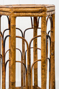 Load image into Gallery viewer, Antique Tortoise Octagon Bamboo Stand