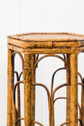 Load image into Gallery viewer, Antique Tortoise Octagon Bamboo Stand