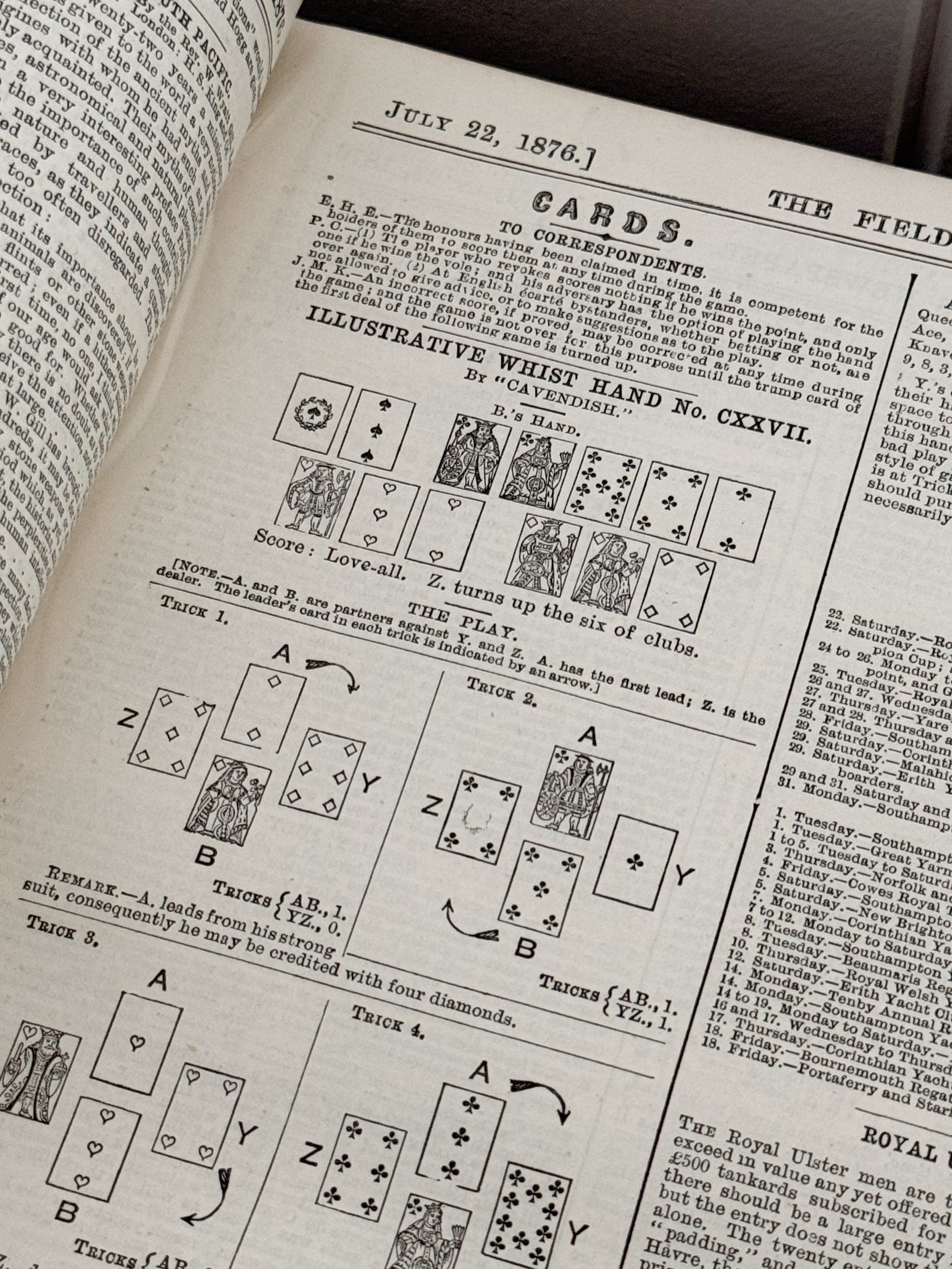 Single Volume of 'THE FIELD' | British Gentlemen's Sporting Magazine (Black)