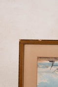 Load image into Gallery viewer, 19th Century HMS Britannia Original Watercolor in Gold Frame (c. 1835)