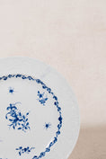Load image into Gallery viewer, PAIR Blue + White Floral Spode Plates (c. 1840)