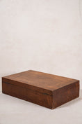 Load image into Gallery viewer, Antique English Oak Flatware Box