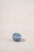 Load image into Gallery viewer, Wedgwood Blue Jasperware Cherub Egg Trinket Box