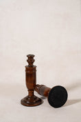 Load image into Gallery viewer, PAIR of Antique English Oak Turned 10.75"H Candlesticks