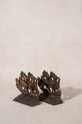 Load image into Gallery viewer, PAIR of Vintage Cast Iron Galleon Ship Bookends
