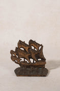 Load image into Gallery viewer, PAIR of Vintage Cast Iron Galleon Ship Bookends