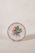 Load image into Gallery viewer, 19th Century French Handpainted Pink Floral Plate with Brushed Edges | SKU 426-440
