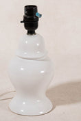 Load image into Gallery viewer, Vintage Petite White Ginger Jar Lamp