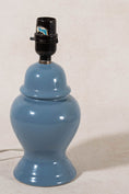 Load image into Gallery viewer, Vintage Cornflower Blue Ginger Jar Lamp
