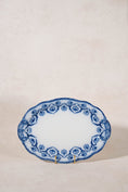 Load image into Gallery viewer, Large W. H. Grindley Antique Blue Flow Transferware Oval Serving Platter