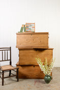 Load image into Gallery viewer, 19th Century English Pine Toy/Blanket Trunk (No. 1)
