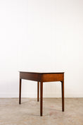 Load image into Gallery viewer, 19th Century English Mahogany Single Drawer Desk with Oval Brass Pulls
