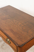 Load image into Gallery viewer, 19th Century English Mahogany Single Drawer Desk with Oval Brass Pulls
