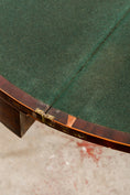 Load image into Gallery viewer, Georgian Mahogany Inlay Demilune Card Table
